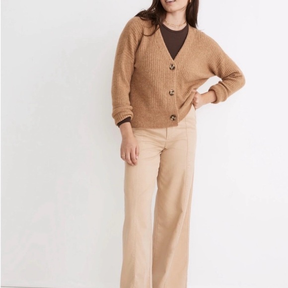 Madewell Cardigan Sweater Tan - Picture 3 of 9